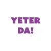 Yeter Da Araba Sticker 17x17 Cm Mor