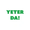 Yeter Da Araba Sticker 17x17 Cm Yeşil