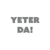 Yeter Da Araba Sticker 17x17 Cm Gri