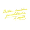 Bütün Ümidim Gençliktedir Araba Sticker 17x17 Cm Sarı