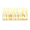 Elalem Ne Der Araba Sticker 17x17 Cm Gold