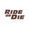 Ride Or Die Araba Stickeri 17x17 Cm Kahverengi