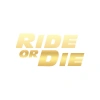 Ride Or Die Araba Stickeri 17x17 Cm Gold