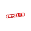 I Love Milfs Araba Sticker 17x17 Cm Kırmızı