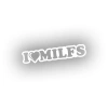I Love Milfs Araba Sticker 17x17 Cm Beyaz