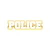 Police Araba Stickeri 17x17 Cm Gold