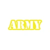 Army Araba Sticker 17x17 Cm Sarı