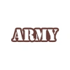 Army Araba Sticker 17x17 Cm Kahverengi
