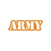 Army Araba Sticker 17x17 Cm Turuncu