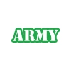 Army Araba Sticker 17x17 Cm Yeşil