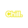 Chill. Araba Sticker 17x17 Cm Sarı