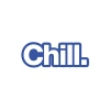 Chill. Araba Sticker 17x17 Cm Mavi