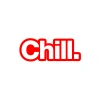 Chill. Araba Sticker 17x17 Cm Kırmızı
