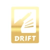 Drift Araba Sticker 17x17 Cm Gold