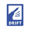 Drift Araba Sticker 17x17 Cm Mavi