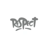 Respect Araba Sticker 17x17 Cm Gri