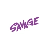 Savage Araba Sticker 17x17 Cm Mor