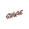 Savage Araba Sticker 17x17 Cm Kahverengi