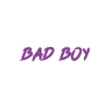 Bad Boy Araba Sticker 17x17 Cm Mor