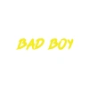 Bad Boy Araba Sticker 17x17 Cm Sarı