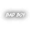 Bad Boy Araba Sticker 17x17 Cm Beyaz
