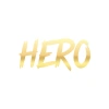 Hero Araba Sticker 17x17 Cm Gold