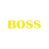 Boss Araba Sticker 17x17 Cm Sarı