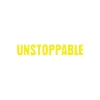 Unstoppable Araba Sticker 17x17 Cm Sarı