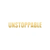 Unstoppable Araba Sticker 17x17 Cm Gold