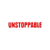 Unstoppable Araba Sticker 17x17 Cm Kırmızı