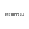 Unstoppable Araba Sticker 17x17 Cm Gri