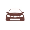 Araba Stickeri 17x17 Cm Kahverengi