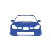 Araba Stickeri 17x17 Cm Mavi