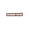 Mission Failed Araba Sticker 17x17 Cm Kahverengi