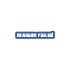 Mission Failed Araba Sticker 17x17 Cm Mavi