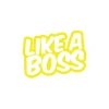 Like a Boss Araba Stickeri 17x17 Cm Sarı