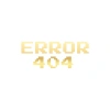Error 404 Araba Stickeri 17x17 Cm Gold