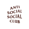 Anti Social Club Araba Sticker 17x17 Cm Kahverengi
