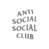 Anti Social Club Araba Sticker 17x17 Cm Gri
