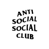Anti Social Club Araba Sticker 17x17 Cm Siyah