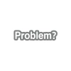 Problem? Araba Sticker 17x17 Cm Gri