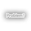 Problem? Araba Sticker 17x17 Cm Beyaz