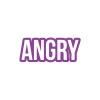 Angry Araba Sticker 17x17 Cm Mor