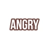 Angry Araba Sticker 17x17 Cm Kahverengi