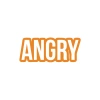 Angry Araba Sticker 17x17 Cm Turuncu