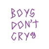 Boys Dont Cry Araba Sticker 17x17 Cm Mor