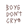 Boys Dont Cry Araba Sticker 17x17 Cm Kahverengi