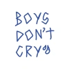 Boys Dont Cry Araba Sticker 17x17 Cm Mavi
