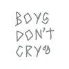 Boys Dont Cry Araba Sticker 17x17 Cm Gri
