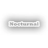 Nocturnal Araba Sticker 17x17 Cm Beyaz